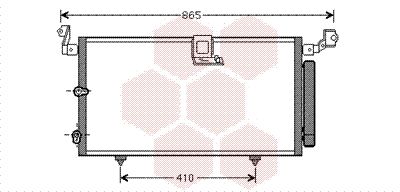 VAN WEZEL Конденсатор, кондиционер 53005384